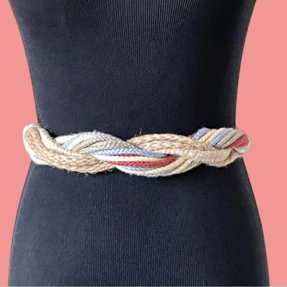 Vintage Twisted and Braided Rope Belt